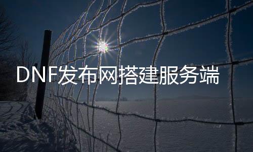 DNF发布网搭建服务端怎么安装