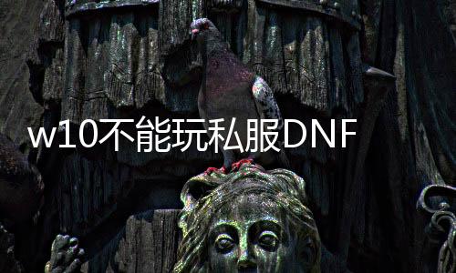 w10不能玩私服DNF发布网吗（window10能玩dnf吗）